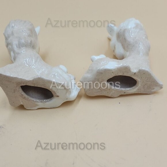 Ceramic Unicorn Figurines lusterware  set of 2 - Picture 5 of 9